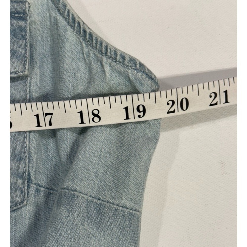 Chadwicks of Boston Soft Denim Chambray Shirt Dress 16 Button Front Blue - Picture 8 of 8